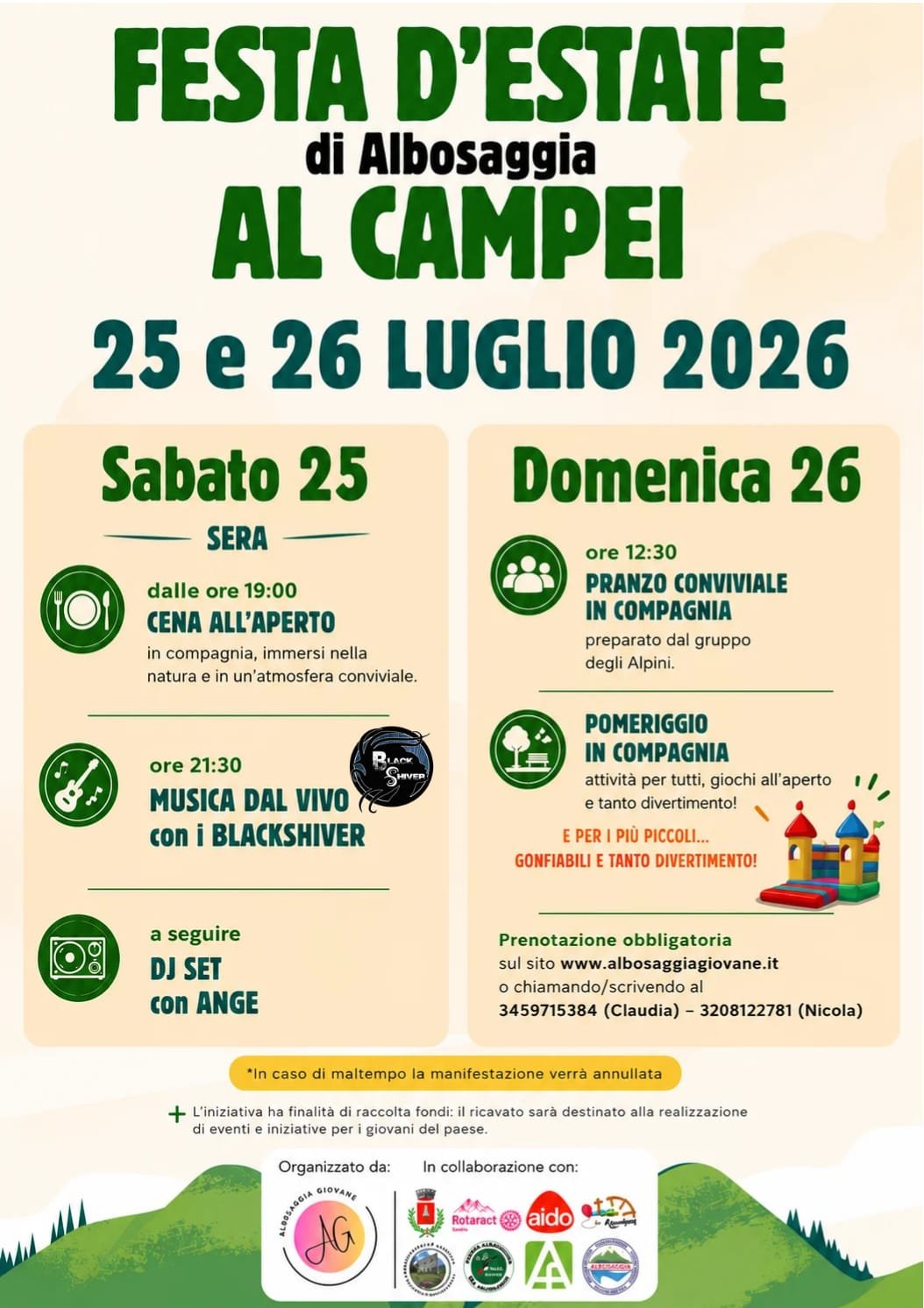 Locandina Festa d&rsquo;estate al Campei 2026
